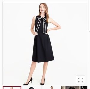 J.Crew Tie Neck Dress-Navy
